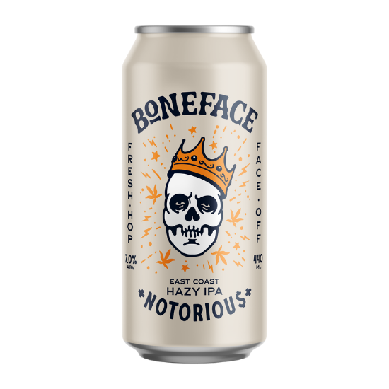 Picture of Boneface Notorious East Coast Hazy IPA Can 440ml