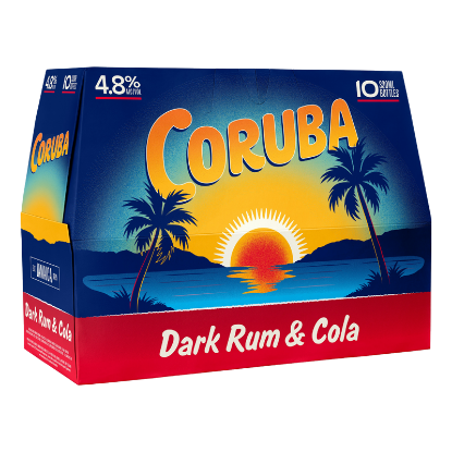 Picture of Coruba Dark Rum & Cola 4.8% Bottles 10x330ml