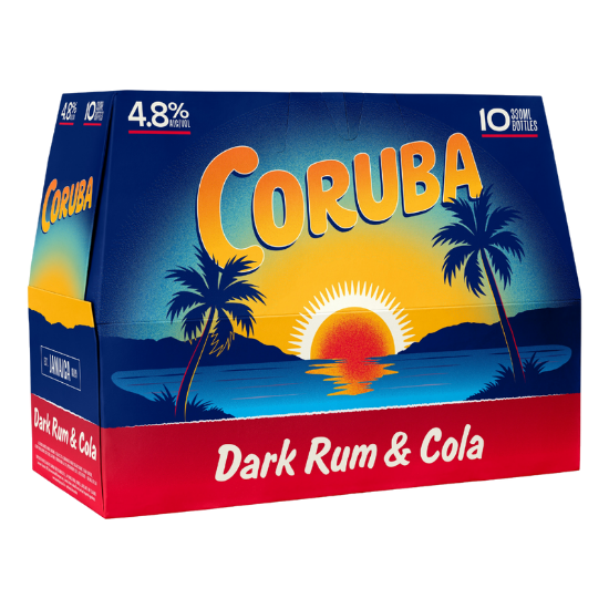 Picture of Coruba Dark Rum & Cola 4.8% Bottles 10x330ml