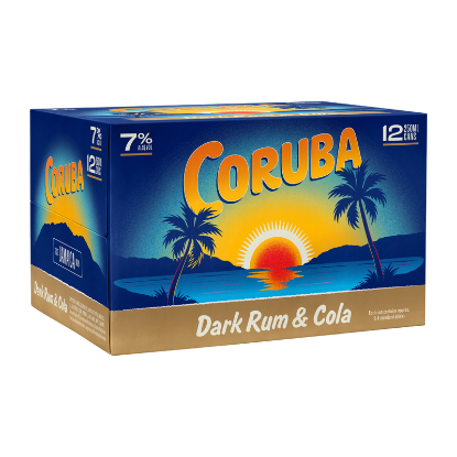 Picture of Coruba Dark Rum & Cola 7% Cans 12x250ml