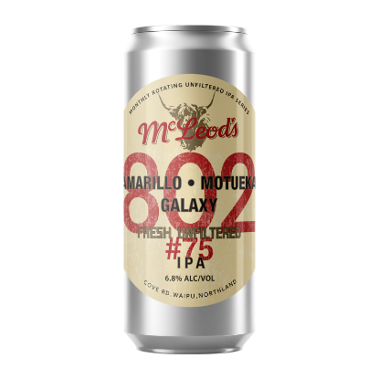 Picture of McLeod's 802 Fresh Unfiltered #75 IPA Can 440ml
