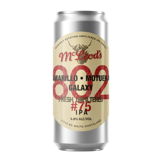 Picture of McLeod's 802 Fresh Unfiltered #75 IPA Can 440ml