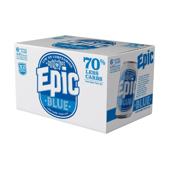 Picture of Epic Blue Low Carb Pale Ale Cans 6x330ml