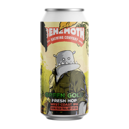 Picture of Behemoth Green Gold Fresh Hop West Coast IPA Can 440ml