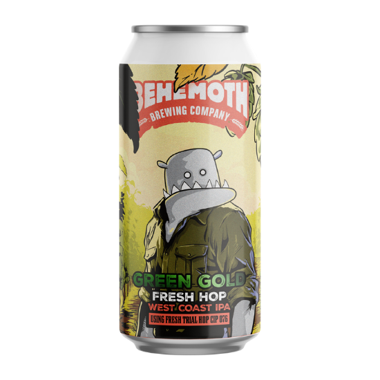 Picture of Behemoth Green Gold Fresh Hop West Coast IPA Can 440ml