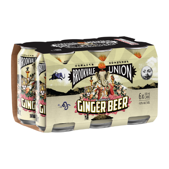 Picture of Brookvale Union Alcoholic Ginger Beer 4% Cans 6x330ml