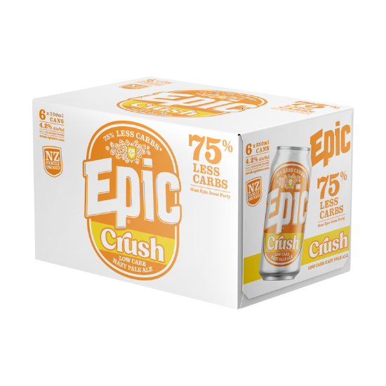 Picture of Epic Crush Low Carb Hazy Pale Ale Cans 6x330ml