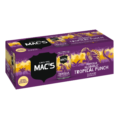 Picture of Mac's Tropzilla Alcoholic Tropical Punch Cans 10x330ml