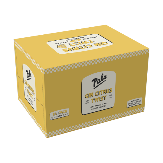 Picture of Pals Gin Citrus Twist Tangelo & Sicilian Lemon 5.8% Cans 12x250ml