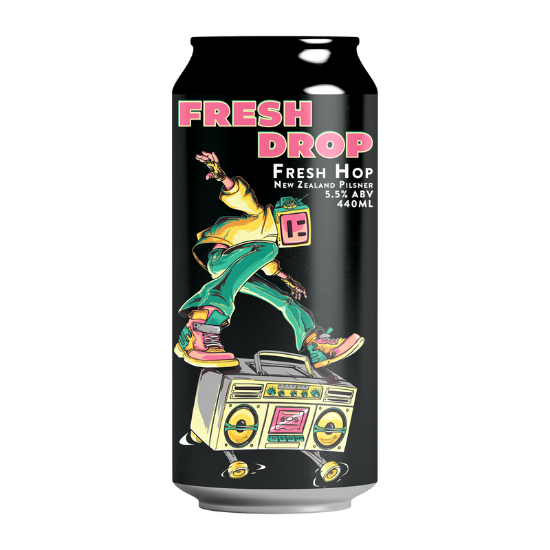 Picture of Double Vision Fresh Drop Fresh Hop NZ Pilsner Can 440ml
