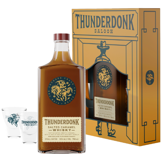 Picture of Thunderdonk Salted Caramel & 2 Shot Glasses Gift Pack 700ml