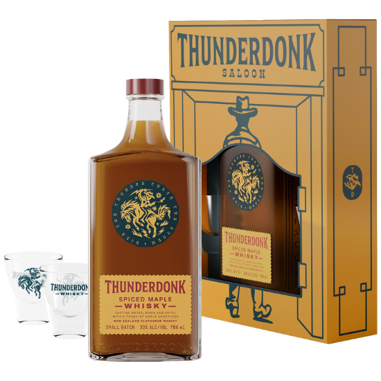 Picture of Thunderdonk Spiced Maple & 2 Shot Glasses Gift Pack 700ml