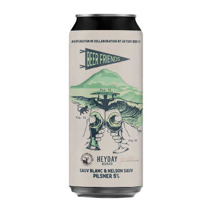 Picture of Heyday x Mount Brewing Sauv Blanc & Nelson Sauv Pilsner Can 440ml