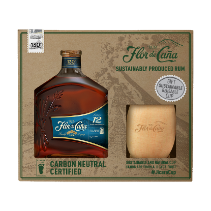 Picture of Flor de Caña Centenario 12 Rum & Jícara Cup Gift Pack 700ml