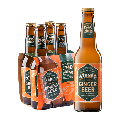 Picture of Stone's Alcoholic Ginger Beer 4% Bottles 4x330ml
