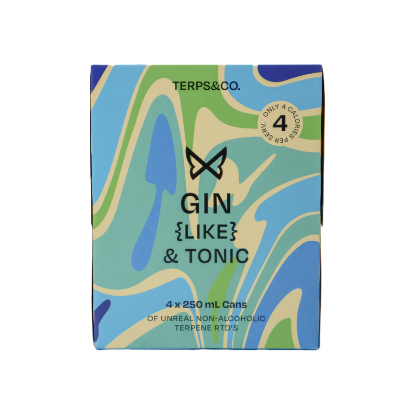 Picture of Terps & Co Gin-Like & Tonic Non-Alcoholic Cans 4x250ml