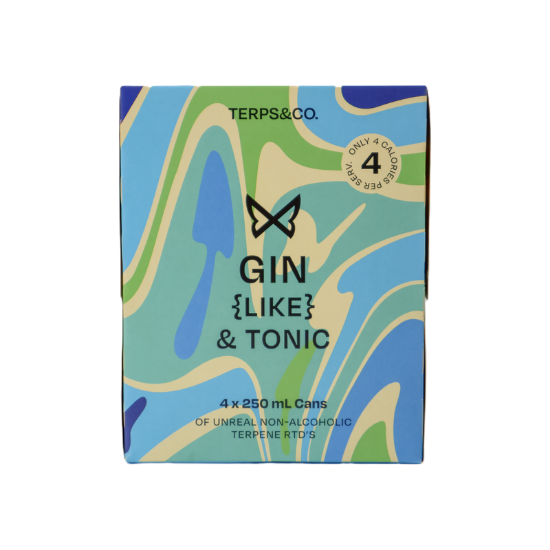 Picture of Terps & Co Gin-Like & Tonic Non-Alcoholic Cans 4x250ml