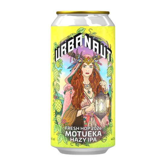 Picture of Urbanaut Fresh Hop 2026 Motueka Hazy IPA Can 440ml