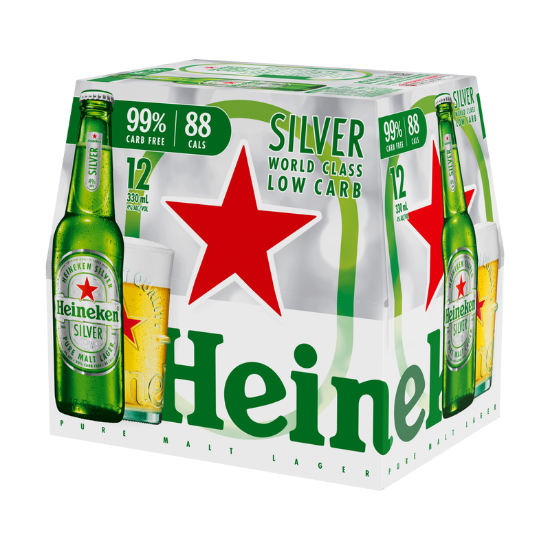 Picture of Heineken Silver Low Carb Bottles 12x330ml