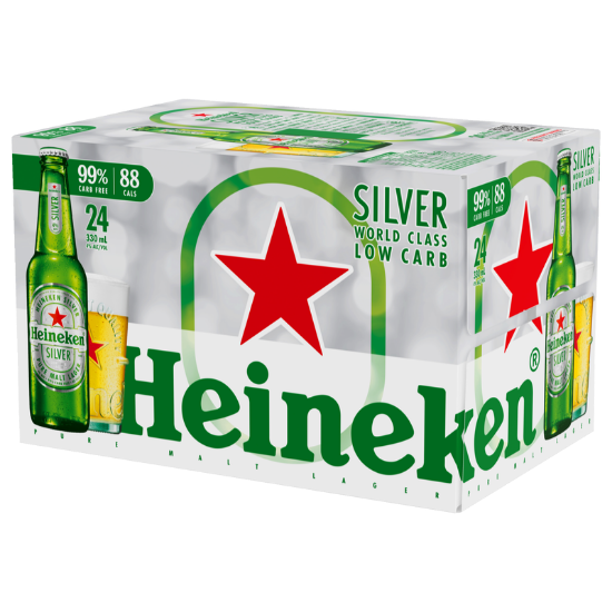 Picture of Heineken Silver Low Carb Bottles 24x330ml