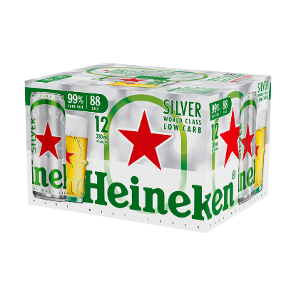 Picture of Heineken Silver Low Carb Cans 12x330ml