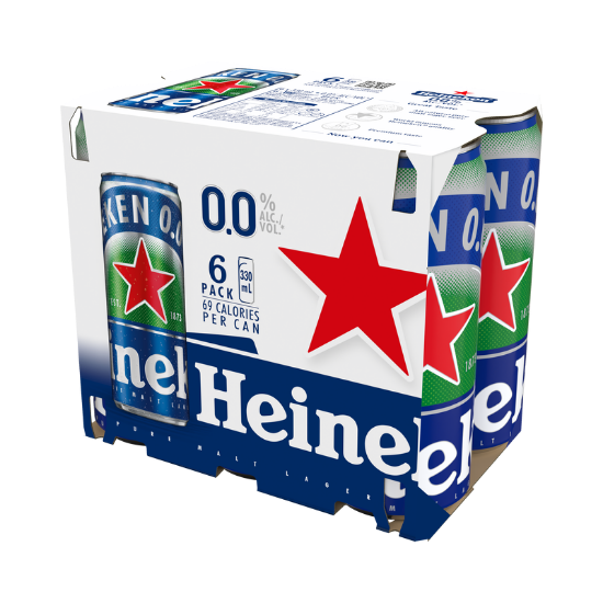 Picture of Heineken 0.0% Cans 6x330ml