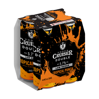 Picture of Cruiser Double Tropical Punch 5.7% Cans 4x440ml