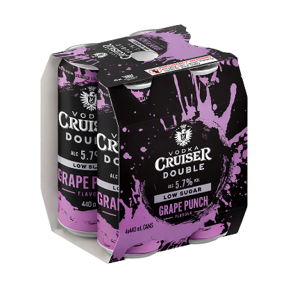 Picture of Cruiser Double Grape Punch 5.7% Cans 4x440ml