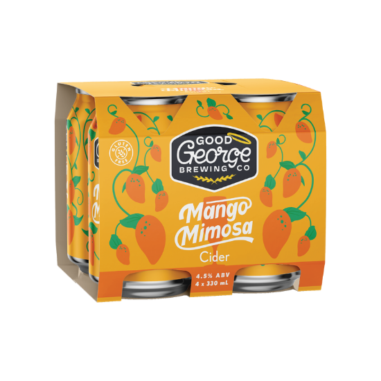 Picture of Good George Mango Mimosa Cider Cans 4x330ml