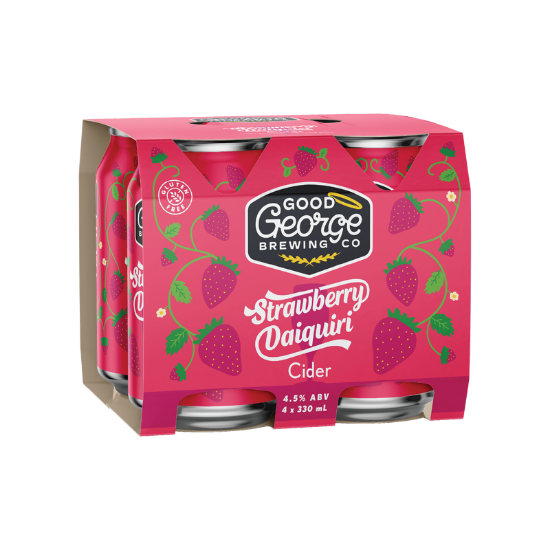 Picture of Good George Strawberry Daiquiri Cider Cans 4x330ml