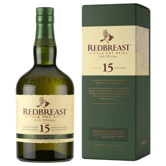 Picture of Redbreast 15YO Single Pot Still Irish Whiskey 700ml