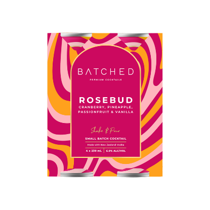 Picture of Batched Rosebud 6% Cans 4x230ml