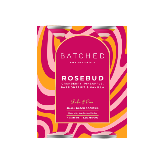 Picture of Batched Rosebud 6% Cans 4x230ml