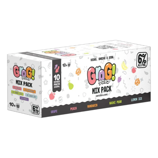 Picture of Grog! Mix Pack 6% Cans 10x330ml
