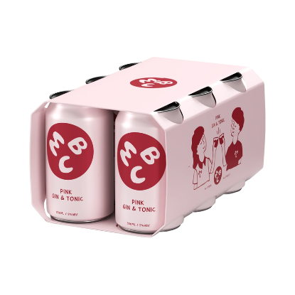 Picture of Mount Brewing Co. Raspberry Pink Gin & Tonic 5% Cans 6x330ml