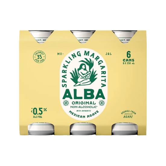 Picture of Alba Non-Alcoholic Original Sparkling Margarita Cans 6x250ml