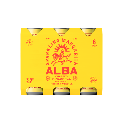 Picture of Alba Charred Pineapple Sparkling Margarita 5.9% Cans 6x250ml