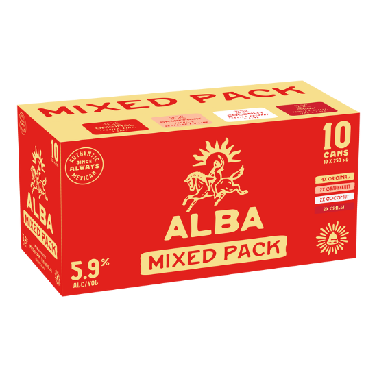 Picture of Alba Mixed Pack 5.9% Cans 10x250ml
