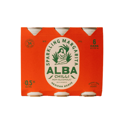 Picture of Alba Non-Alcoholic Chilli Sparkling Margarita Cans 6x250ml