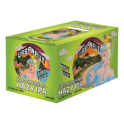 Picture of Urbanaut Copacabana Hazy IPA Cans 6x330ml