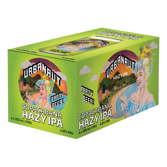 Picture of Urbanaut Copacabana Hazy IPA Cans 6x330ml