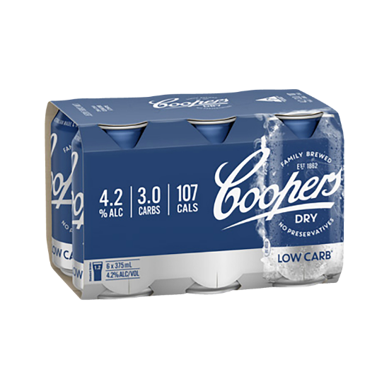 Picture of Coopers Dry Low Carb Cans 6x375ml