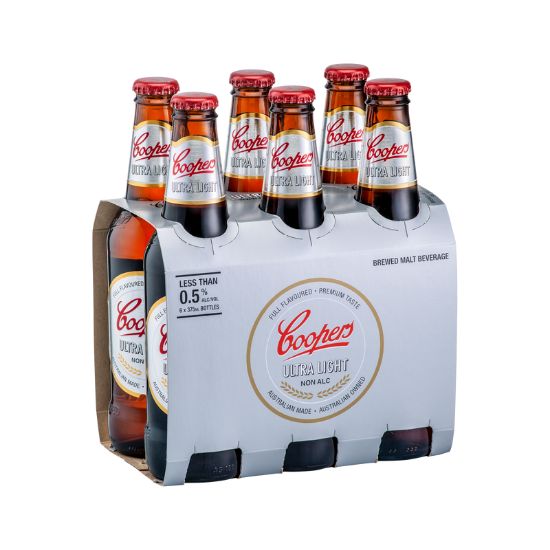 Picture of Coopers Ultra Light Bottles 6x375ml
