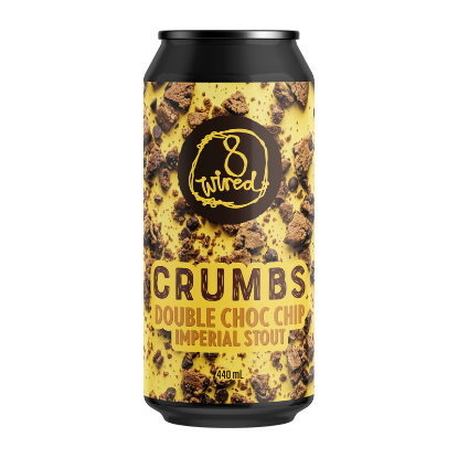Picture of 8 Wired Crumbs Double Choc Chip Stout Can 440ml