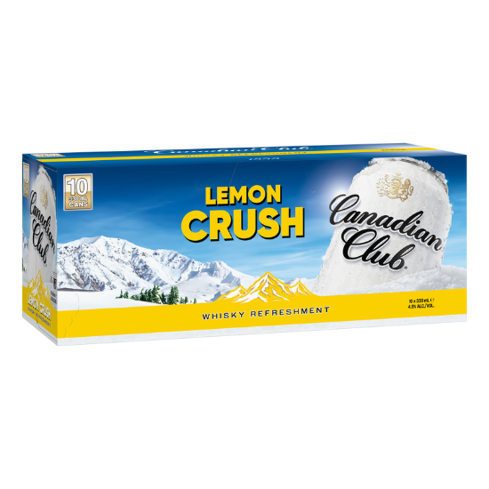 Picture of Canadian Club Lemon Crush 4.8% Cans 10x330ml