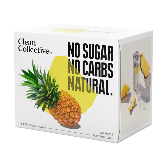 Picture of Clean Collective Pineapple with Vodka 5% Cans 6x250ml