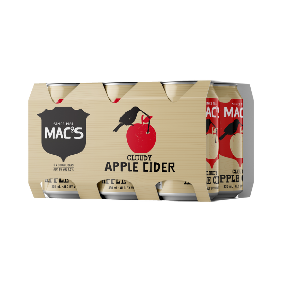 Picture of Mac's Cloudy Apple Cider Cans 6x330ml