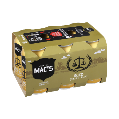 Picture of Mac's Gold Golden Lager Cans 6x330ml