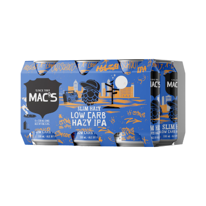 Picture of Mac's Slim Hazy Low Carb Hazy IPA Cans 6x330ml
