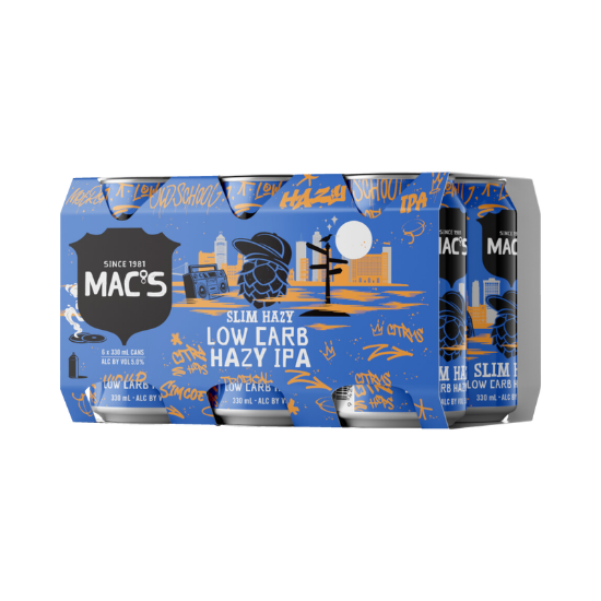 Picture of Mac's Slim Hazy Low Carb Hazy IPA Cans 6x330ml
